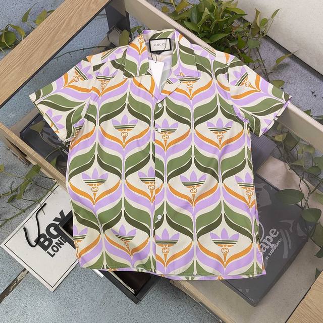 Style number: Jxa59 2025 new Gucci gradient pattern logo printed casual couple