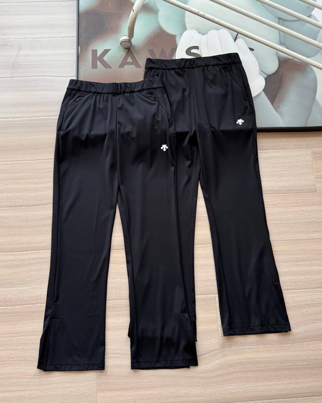 Descente women's flared pants with slits, casual sports style! Descente 2025 wo