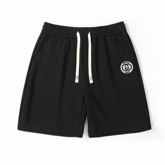for Gucci round logo embroidered casual shorts DDD. Customized main logo and au