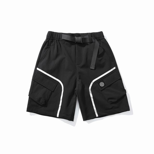 Supplied with Stone Island square logo outdoor casual shorts DDD. Customized mai