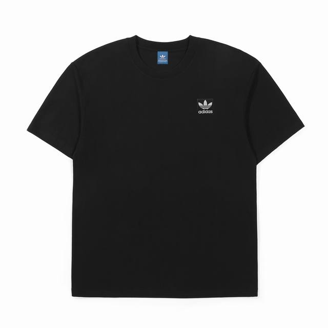 Supply Adidas Trefoil embroidered cotton short-sleeved T-shirt Customized main