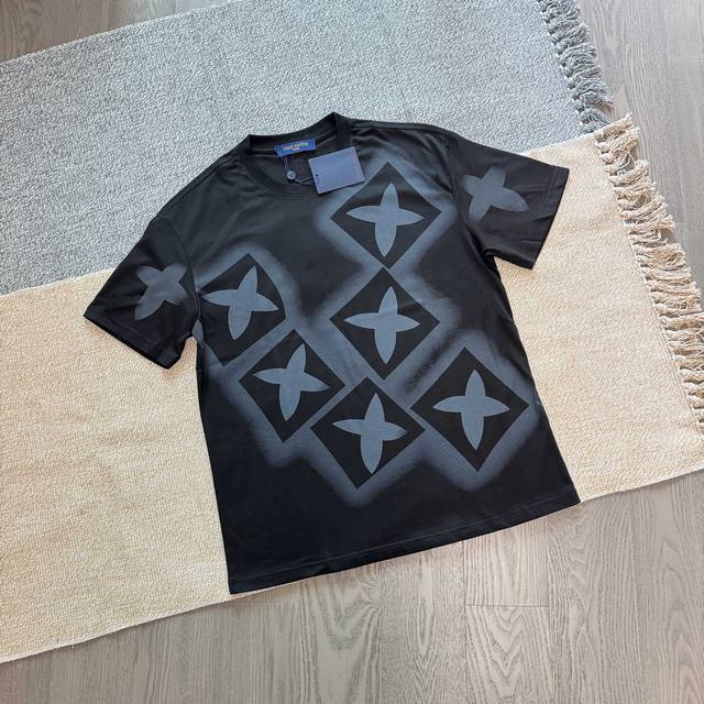 For Louis Vuitton Lv Louis Vuitton monogram cotton short-sleeved T-shirt Customi