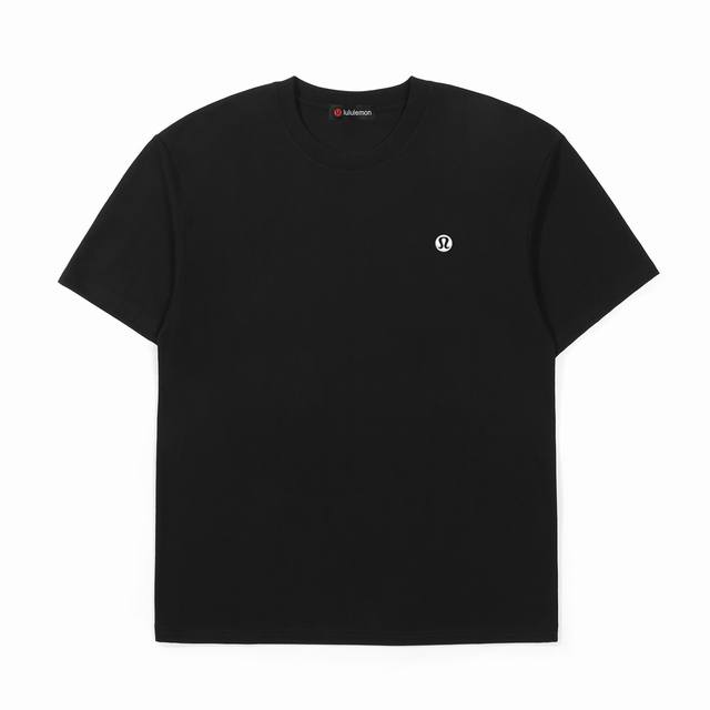 Supply Lululemon logo 3D silicone printed cotton short-sleeved T-shirt Customize
