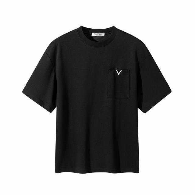 For Valentino classic short-sleeved T-shirt Loose version! Customized main labe