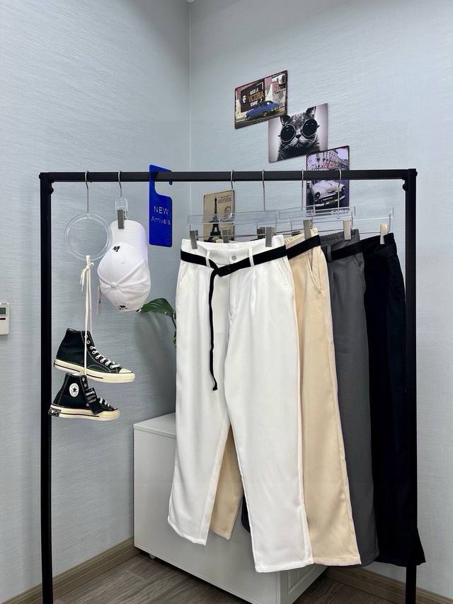 Balenciaga buckle belt small trousers Balenciaga Balenciaga Blcg casual buckle