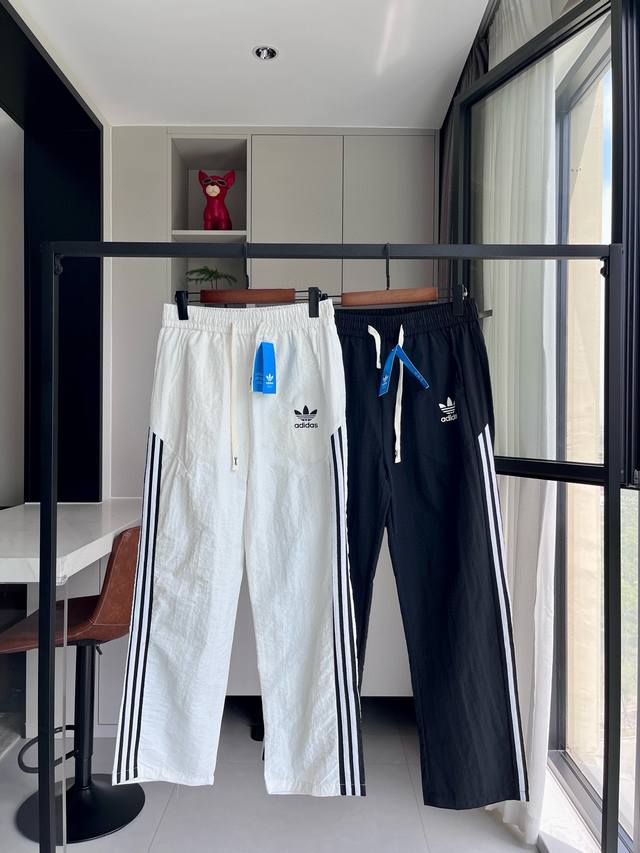 Trefoil webbing sweatpants Adidas Trefoil Adidas webbing straight-leg sweatpant