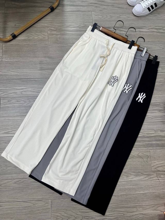 Ny ice silk straight pants Ny Yankees Mlb basic casual embroidered ice silk stra