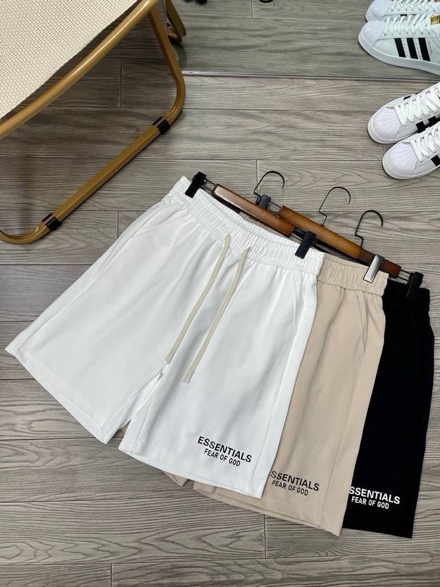 Fog double-line letter shorts Fog Essentials Fear Of God basic letter casual sho