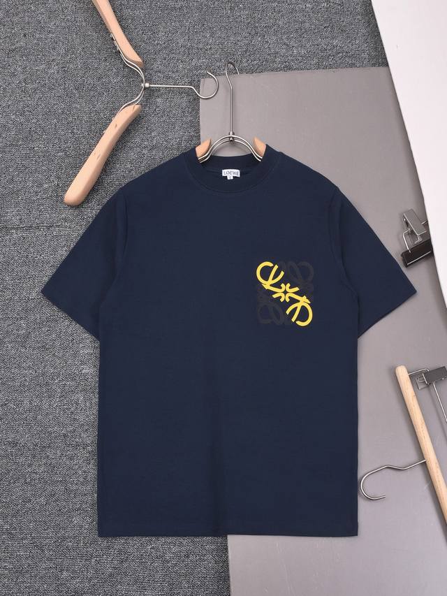 New arrival 2025Ss New Loewe printed T-shirt, simple, stylish and exquisite, co