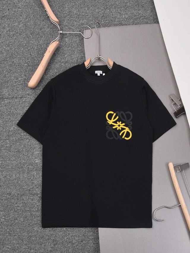 New arrival 2025Ss New Loewe printed T-shirt, simple, stylish and exquisite, co