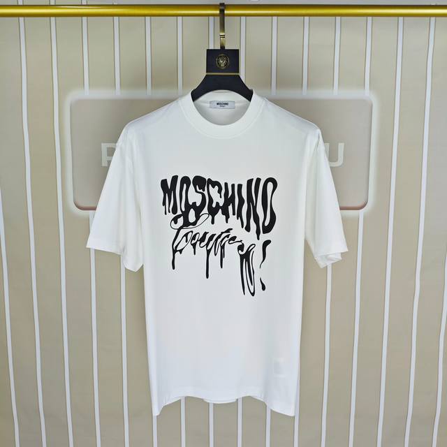 M*Schino 2025 spring and summer new original men's round neck short-sleeved T-sh