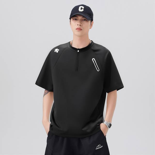 Descente Descente summer ice silk short-sleeved T-shirt, unisex style counter su