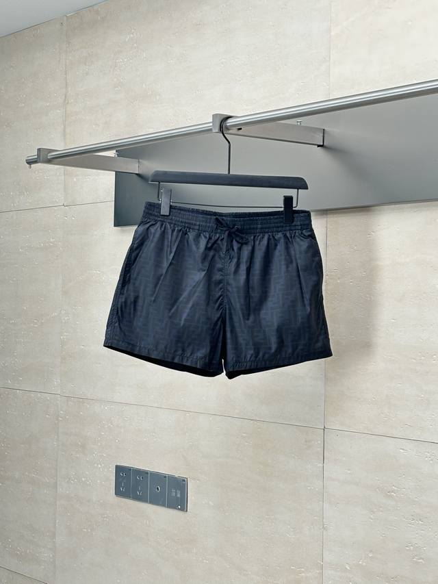 Fendi* Fendi 25Ss new blue double F nylon swimming shorts Made of nylon technolo