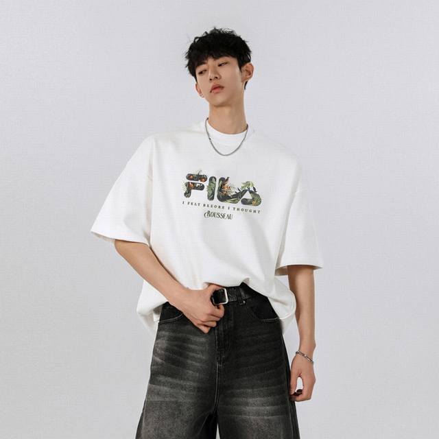 Fila T-shirt, limited edition printed short-sleeved T-shirt on the official webs