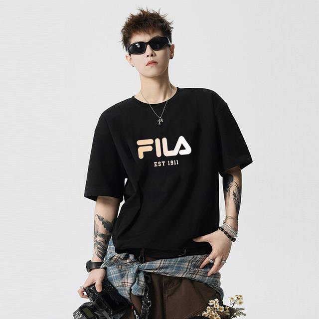 Fila T-shirt, limited edition printed short-sleeved T-shirt on the official webs