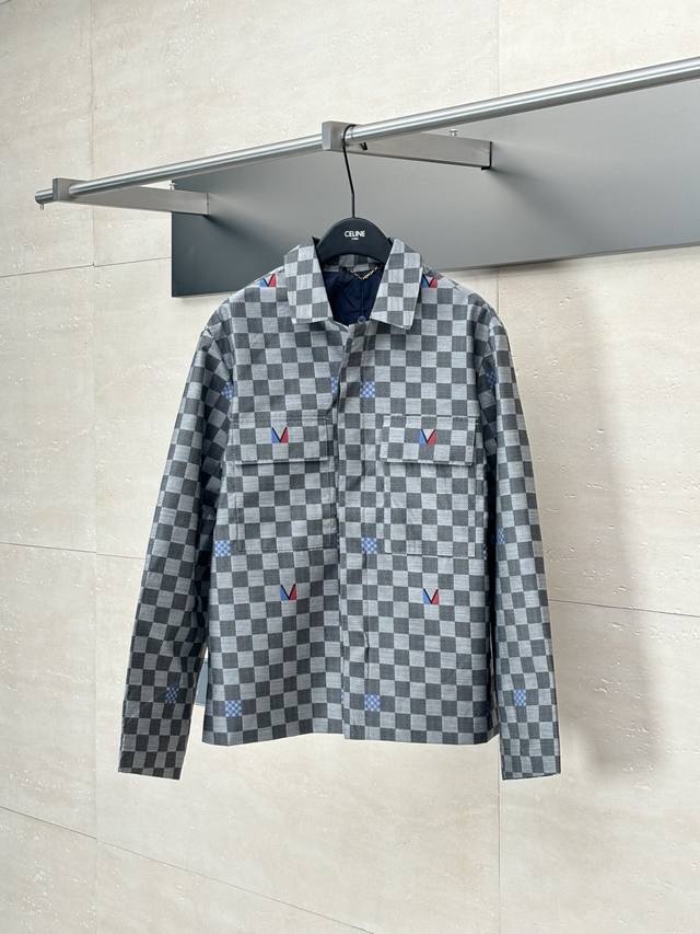 Lv* Louis America's Cup 25Fw co-branded checkerboard suit jacket Originally purc
