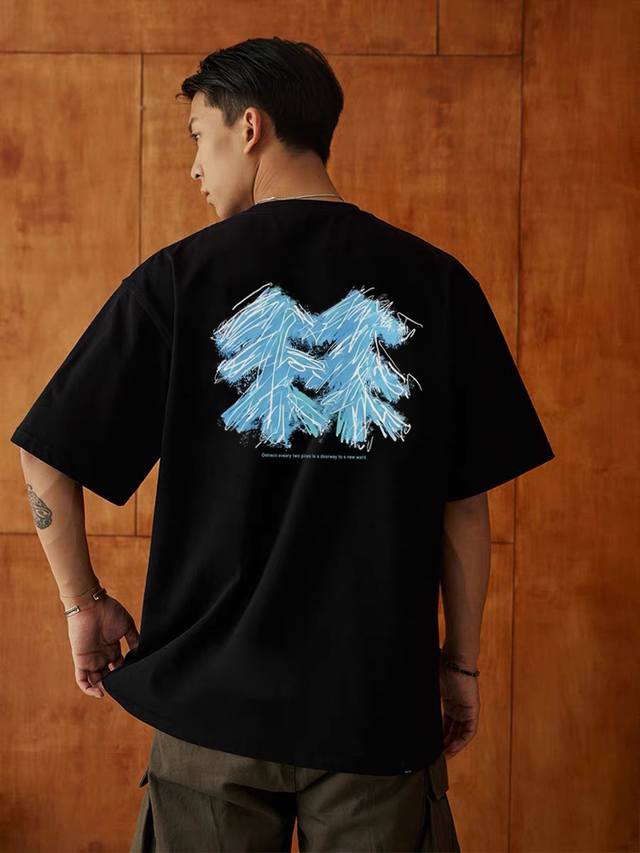 Kelon summer short-sleeved T-shirt, unisex style counter summer hit! Skin-frien