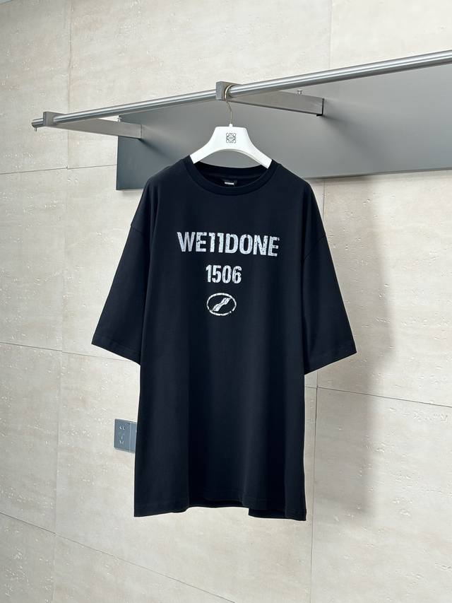 We11Done* 25Ss New Wang Jiaer's Shenzhen Limited Edition Short Sleeve T-shirt Th