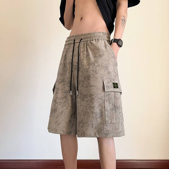 Stone Island Shorts Summer Limited Outdoor Workwear Waterproof Shorts Five-point