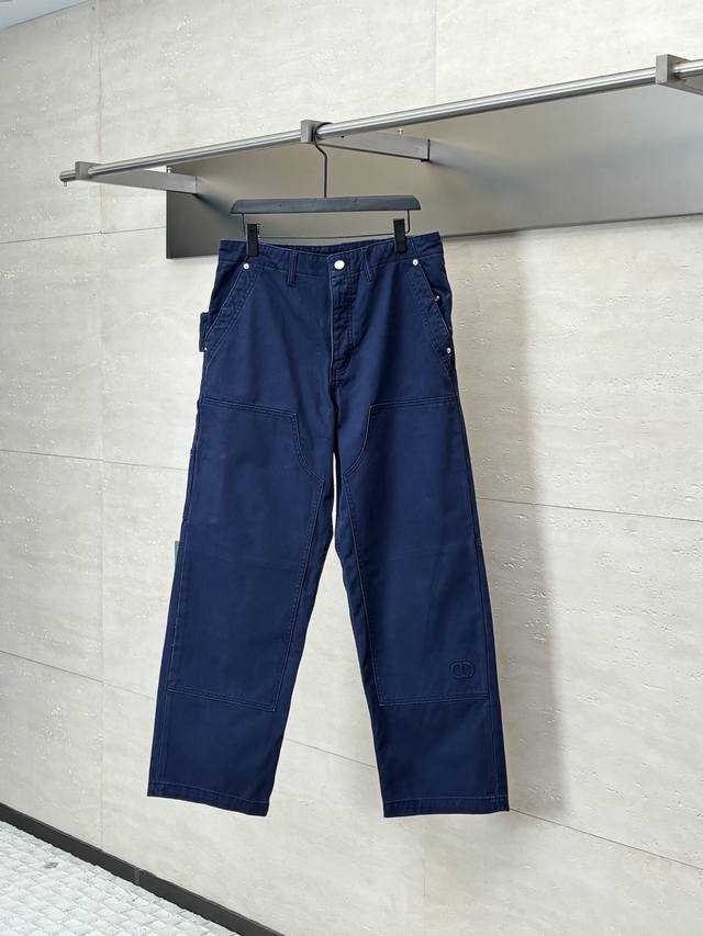 Dio* Dior 25Fw new blue lumberjack work pants custom twill denim custom dyed blu