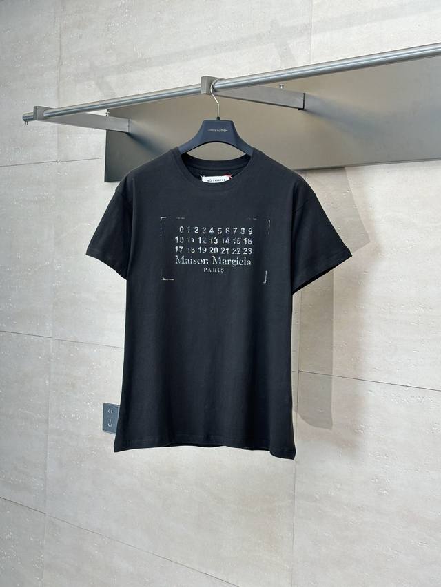 Maison Margiela* Mm6 New worn digital printed short sleevesUse glue printing The