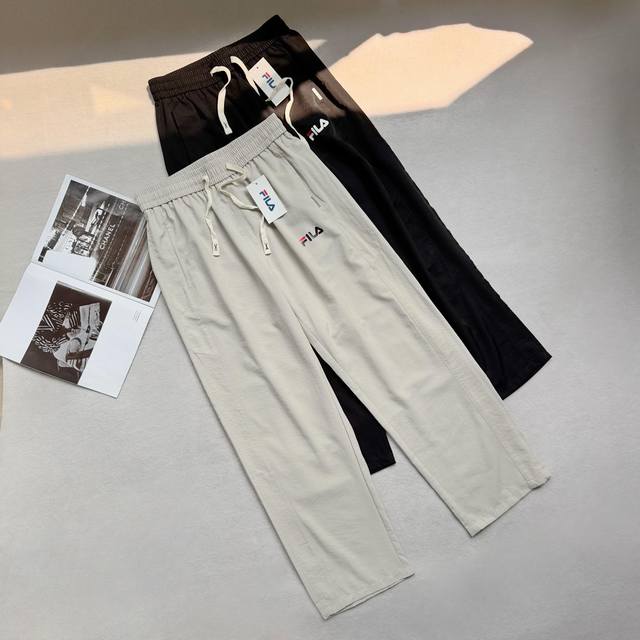 Fila 2025 Summer New Nylon Ice Silk Pants Sunscreen Casual Pants Highly recommen
