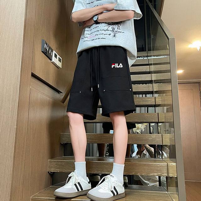 Fila shorts, unisex style Xiaohongshu, Ins, and Douyin hits, super popular items