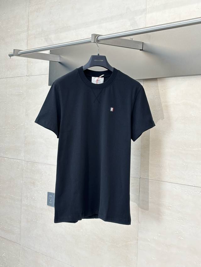 Ami Paris* 25Ss new capsule embroidered short-sleeved T-shirt Customized luxurio