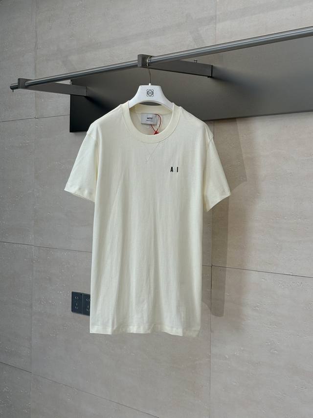 Ami Paris* 25Ss new capsule embroidered short-sleeved T-shirt Customized luxurio