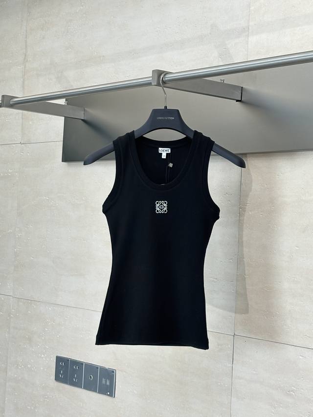Loewe* Loewe 25Ss classic chest logo all-match vest Imported 100% cotton fabric,