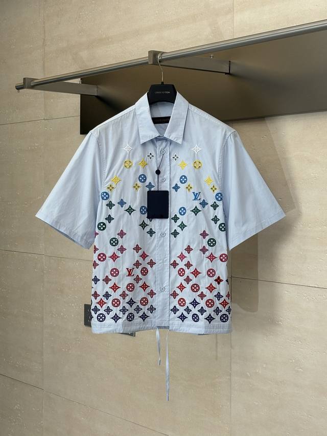 Lv* Louis 2025 Early Spring/Summer Monogram Short Sleeve Shirt Reinterpreted wit