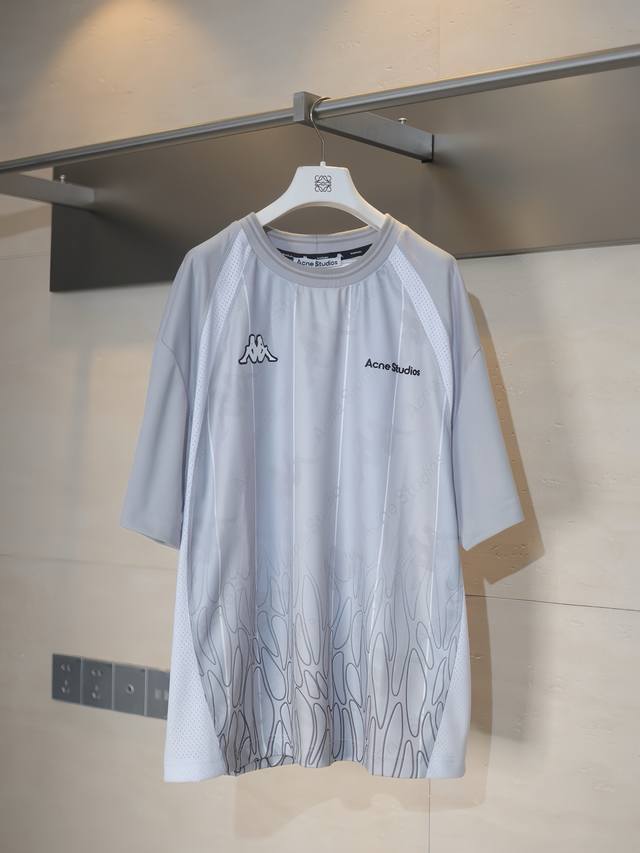 Acne Studios* 25Ss joint splicing sports short-sleeved T-shirt The main body fab