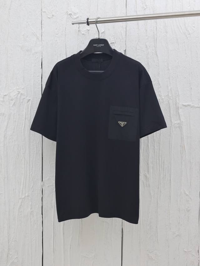 Prada* Prada 25Ss chest zipper pocket short sleeves Made of original 50s recycle