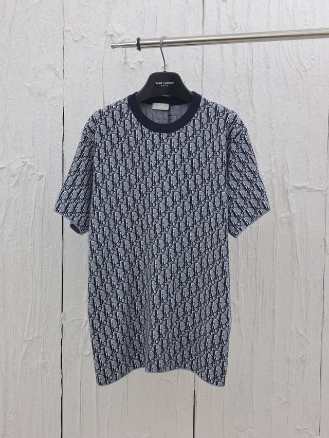 Dio* Dior 25Ss new jacquard letter sweater This sweater is decorated with classi