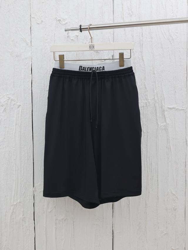 Balenciaga* Paris 25Ss Double Waist Mesh Shorts Made of high-density polyester b
