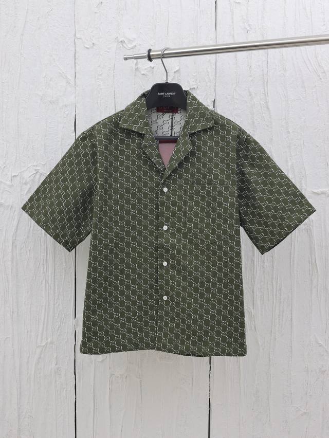 Gucci* Gucci 25 new Lido series all-over double G short-sleeved shirt As part of