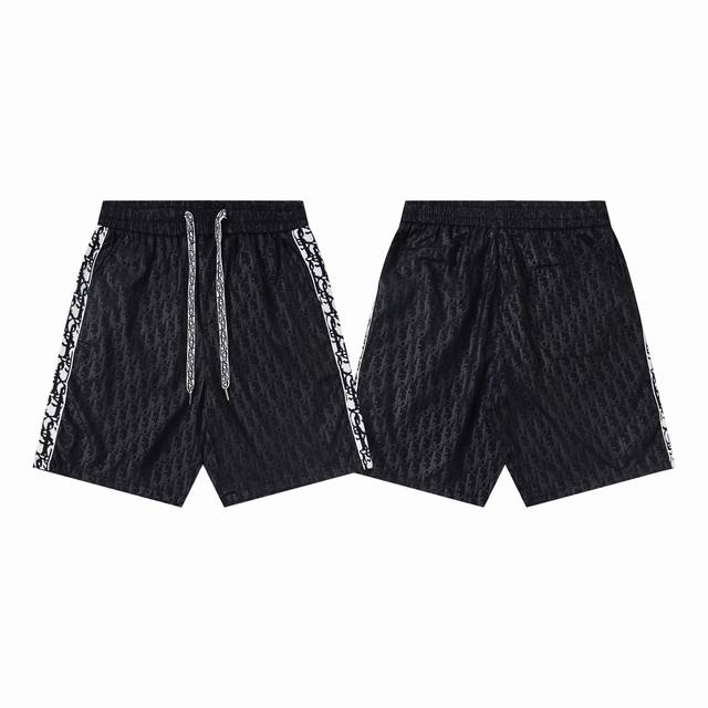 Style number: Y163 Dior full-print letter ribbon thin shorts Full-print letter