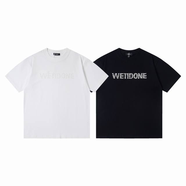 Style number: Y188 We We11Done hot pearl hot-strap couple short-sleeved T-shirt