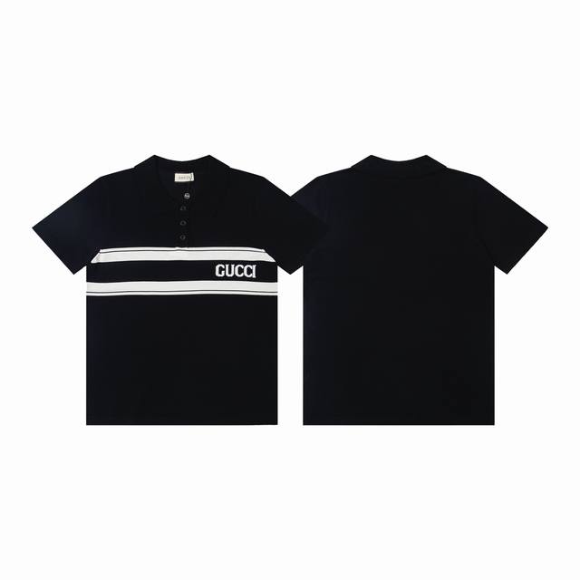 Style number: Y182 Gucci new business striped knitted Polo shirt short sleeves