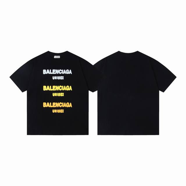 Style number: Y149 Balenciaga printed short-sleeved T-shirt for men and women 2