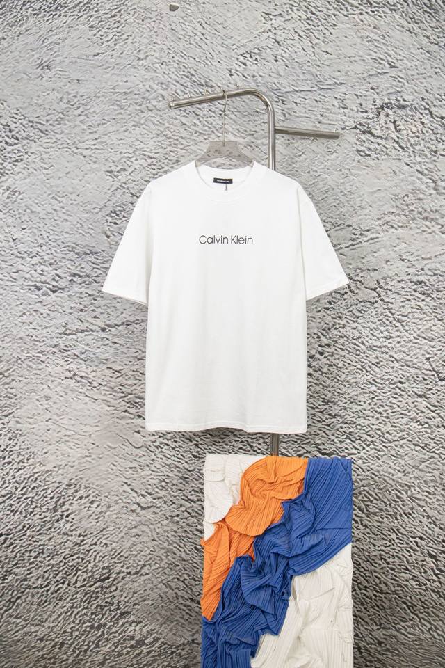 Style number: Y143 Ck Calvin Klein simple letter print short-sleeved T-shirt Se