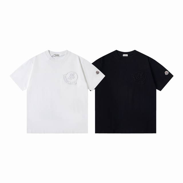 Style number: Y141 Moncler short-sleeved T-shirt with 3D three-dimensional prec