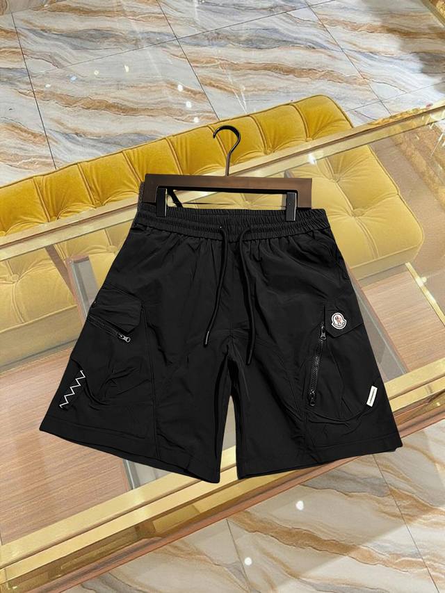 Moncle* 25Ss multifunctional shorts Custom-woven and dyed technology canvas fabr