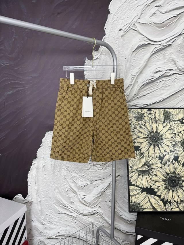 Style No. Aa79110 Gucci full-print double G denim shorts Same style as Gucci co