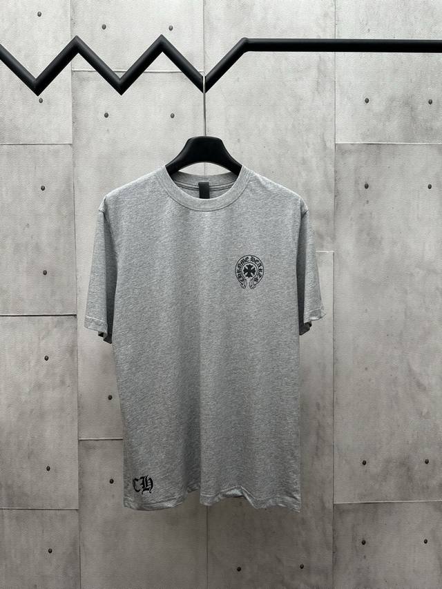 Ch 2025Ss new Sanskrit letter printed short sleeves Original development 1:1 res