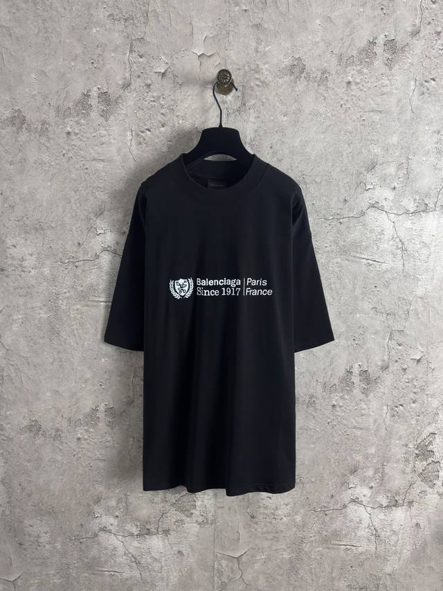 Balenciag 1917 Scissors Wheat Ear Short Sleeve Color: Black Size: Xs-L DDD