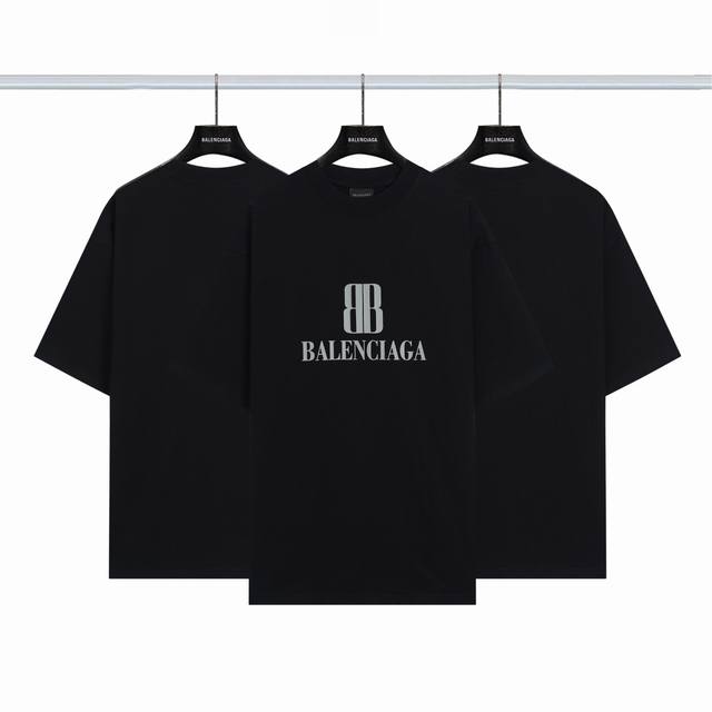 Balenciaga Double Blog Short Sleeve Color: Black Size: Xs-L DDD