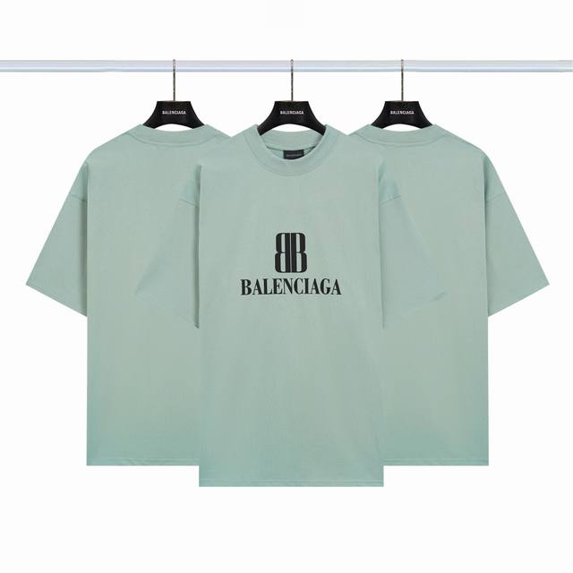 Balenciaga Double Blog Short Sleeve Color: Water Green Size: Xs-L DDD
