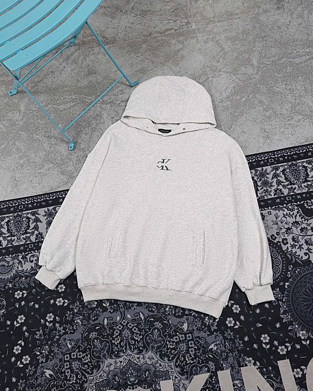 M Ck hooded sweatshirt 130 Calvin Klein Jeans Ck small letter hooded sweatshirt