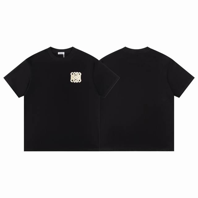Style F17 Loewe Loewe's new towel embroidered casual round neck short-sleeved T